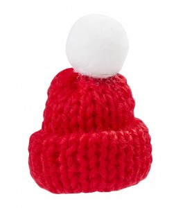 Miniatur-Wintermütze rot/weiß