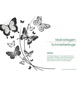 Fensterbild - Schmetterlinge
